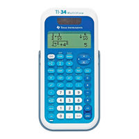 Texas Instruments Multi View TI-34 Manual Del Usuario