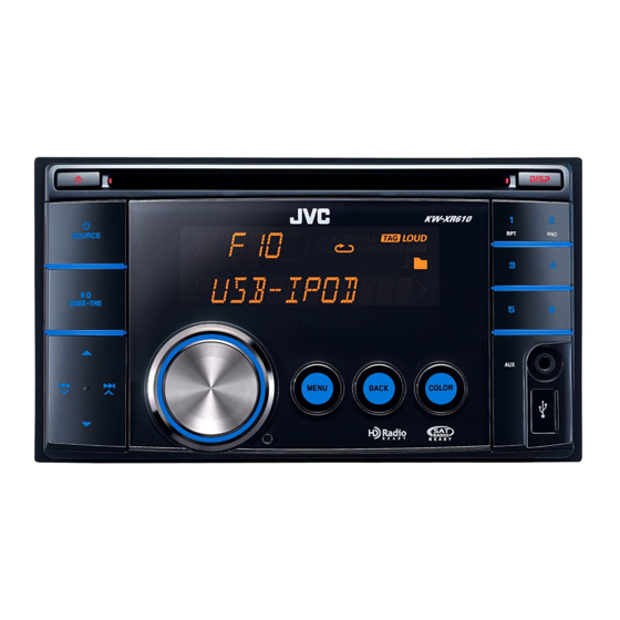 JVC KW-XR610 Manual De Instrucciones