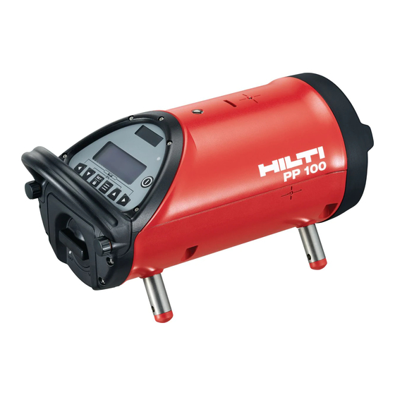 Hilti PP 100 Manual De Instrucciones