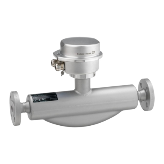 Endress+Hauser Proline Promass 100 Manual Del Usuario