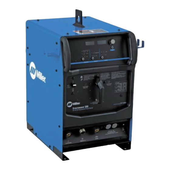 MILLER SYNCROWAVE 200 MANUAL DEL OPERADOR Descargar en PDF ManualsLib