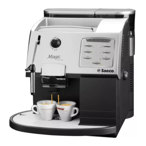 SAECO MAGIC DE LUXE SUP012 R INSTRUCCIONES DE USO Descargar en PDF