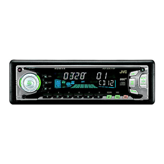 JVC KD-SX870 Manual De Instrucciones