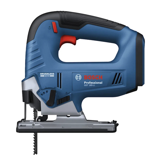 Bosch GST 185-LI Professional Manual Original