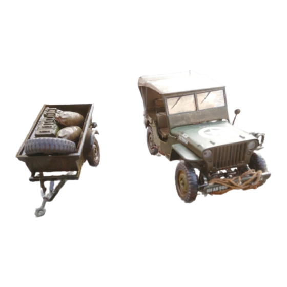 Italeri Willy's Jeep with Trailer Manual De Instrucciones
