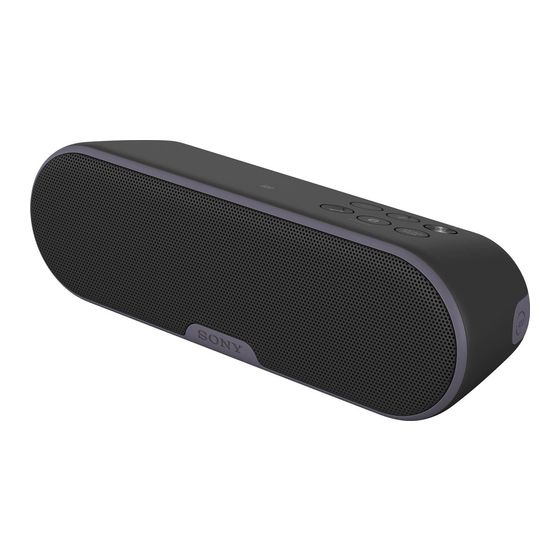 Sony SRS-XB2 Guía De Referencia
