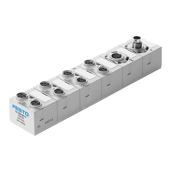 Festo CP-E08-M12-CL Manual De La Parte Electrónica