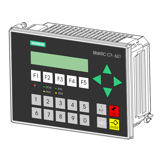 Siemens SIMATIC C7-621 Manual De Instalación Y Cableado