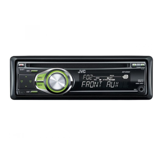 JVC KD-R501 Manual De Instalación/Conexion