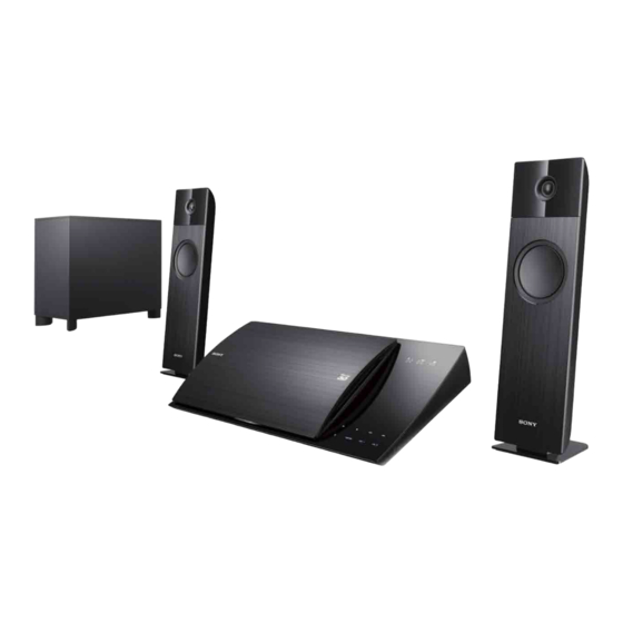 Sony BDV-NF620 Manual De Instrucciones