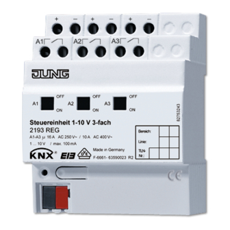 Jung KNX 2193 REG Manual De Instrucciones