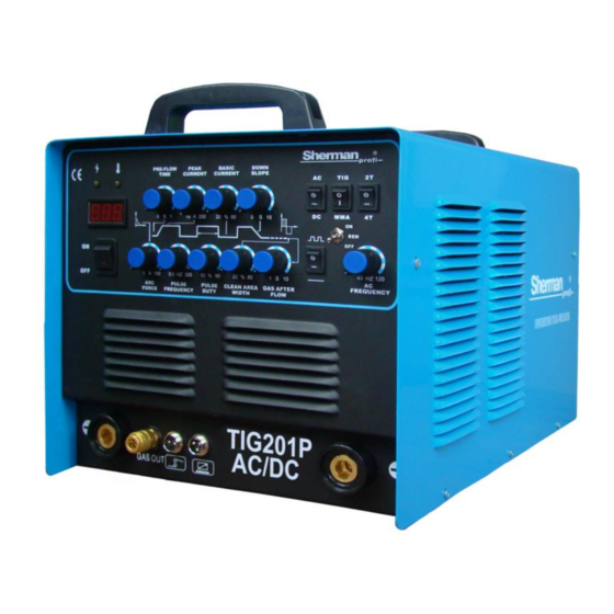 SHERMAN-profi TIG 201P AC / DC Manual Del Usuario