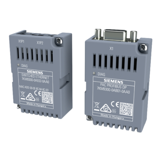 Siemens SENTRON 7KM PROFIBUS DP Manual De Producto