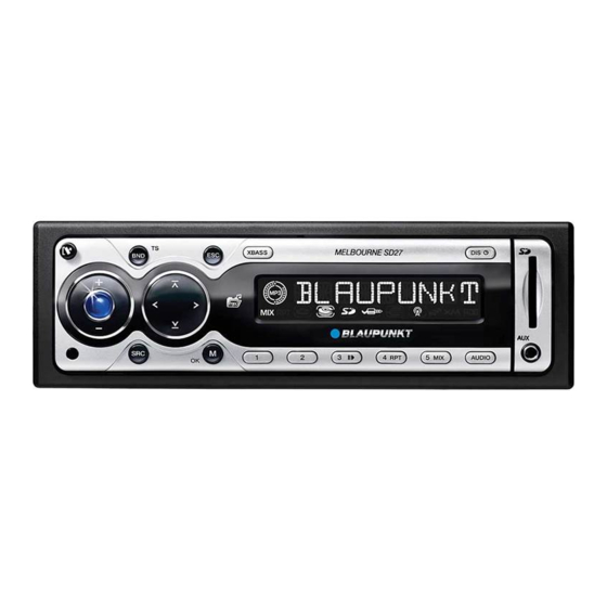 Blaupunkt Melbourne SD27 Instrucciones De Manejo