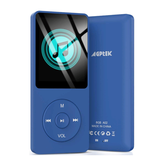 AGPtek A02 Manual De Instrucciones