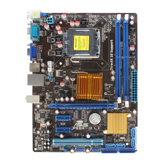 Asus P5G41-M LX Guia De Incio Rapido