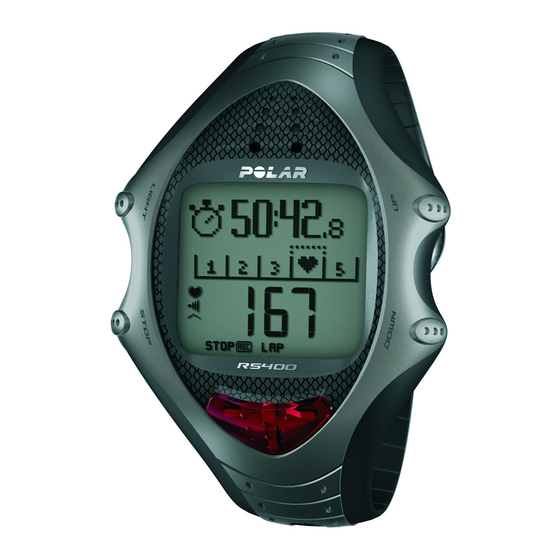 Polar RS400 Guía De Comienzo Rápido
