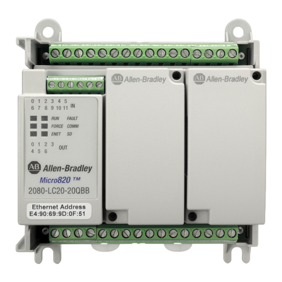 Rockwell Automation Allen-Bradley Micro820 Manual Del Usuario