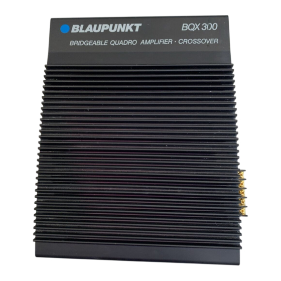 Blaupunkt BQX 300 Instrucciones De Montaje