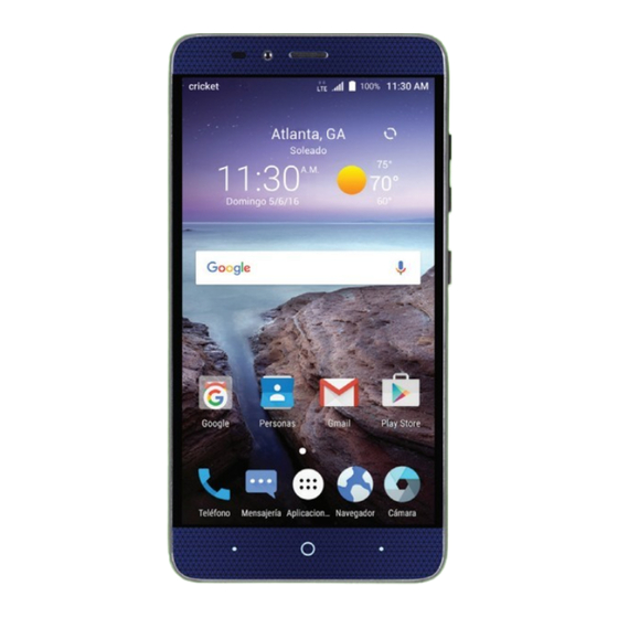 ZTE Cricket Grand X Max 2 Guia Del Usuario