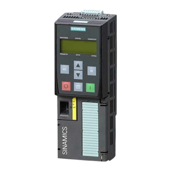 Siemens SINAMICS G120C Instrucciones De Servicio