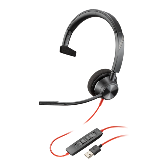 Plantronics Blackwire 3300 Serie Guia Del Usuario