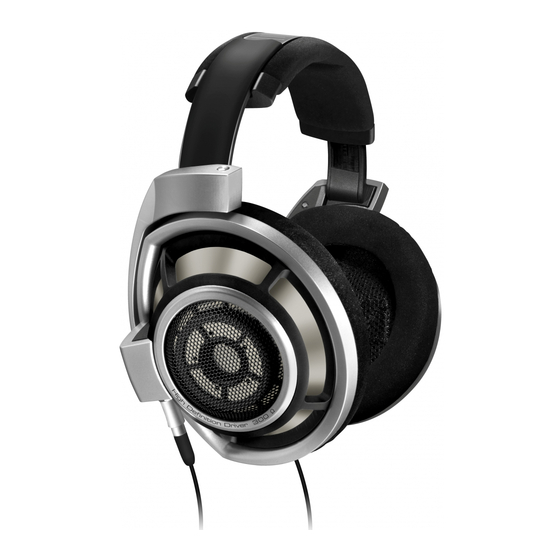 Sennheiser HD 800 Instrucciones De Uso