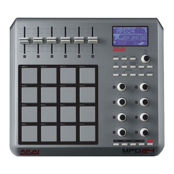 Akai Professional MPD24 Manuales