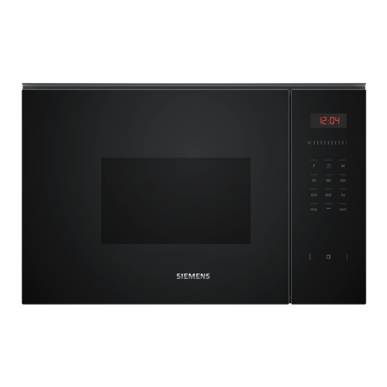 Siemens BE523LM 1 Serie Manual De Usuario E Instrucciones De Montaje