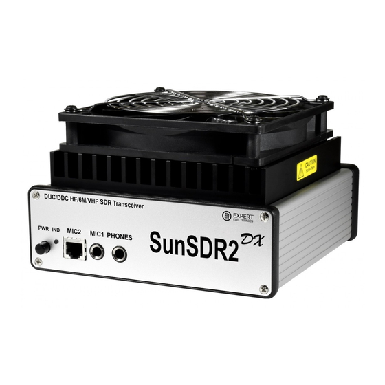 Expert Electronics SunSDR2 DX Manual De Usuario