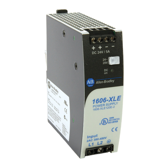 Rockwell Automation Allen-Bradley 1606-XLE120E-2 Manual De Instrucciones
