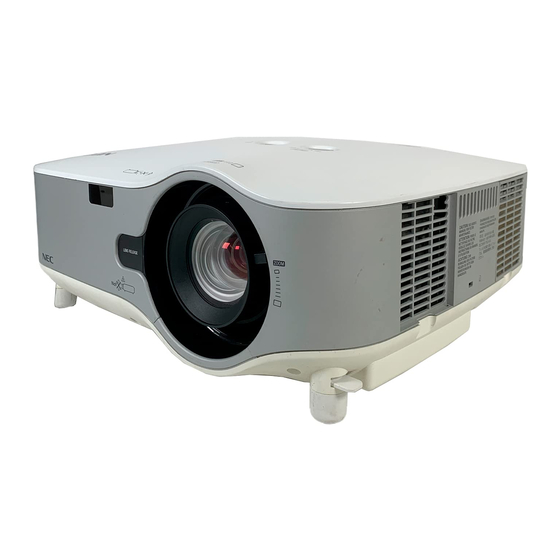 NEC NP3250 Guía De Configuración