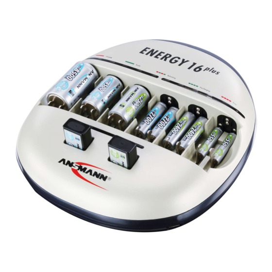 ANSMANN ENERGY 16 PLUS Manual De Usuario