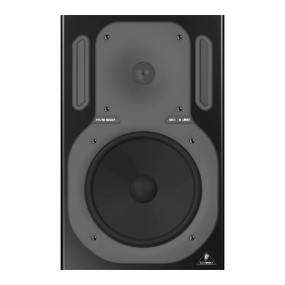 Behringer TRUTH B2031 Instrucciones Breves