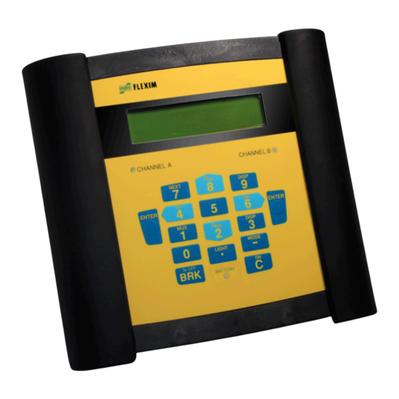 Flexim FLUXUS F60 Serie Instrucción De Empleo