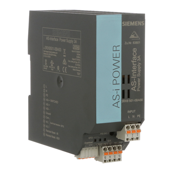 Siemens 3RX9501-0BA00 Instructivo