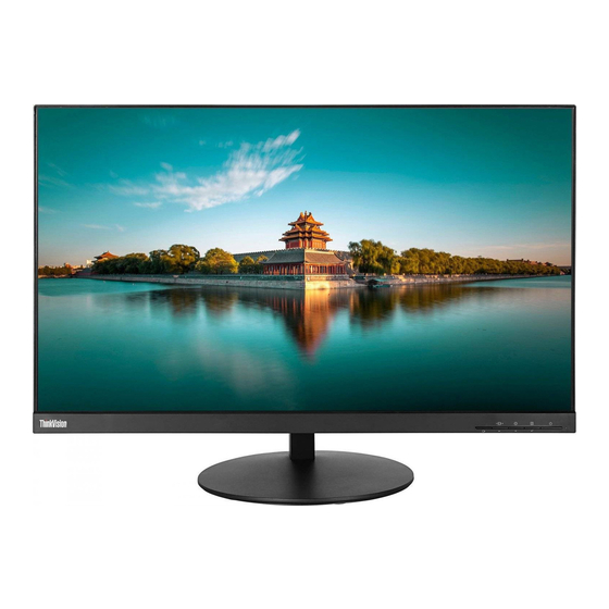 Lenovo ThinkVision P27h-10 Guia Del Usuario