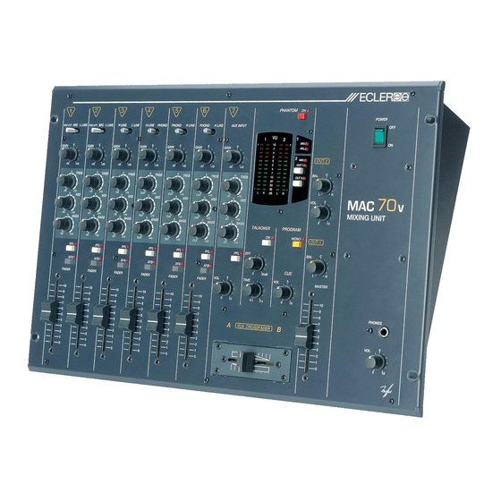Ecler MAC70v Manual De Instrucciones