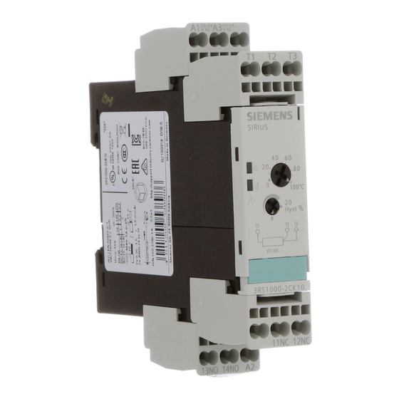 Siemens SIRIUS 3RS1000 Instructivo