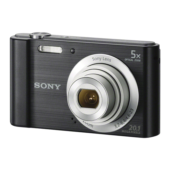 Sony Cyber-shot DSC-W800 Guia De Ayuda