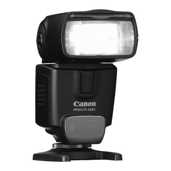 CANON SPEEDLITE 430EX MANUAL DE INSTRUCCIONES Descargar en PDF ManualsLib