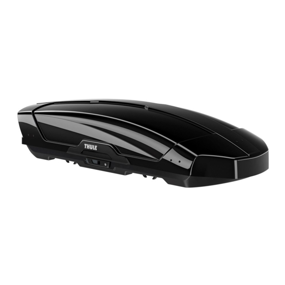 Thule Motion XT 6292 Manuales