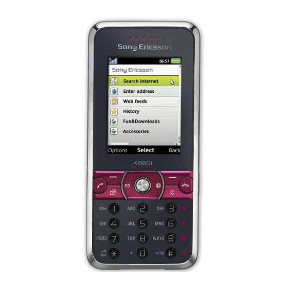 Sony Ericsson K660i Guía Del Usario