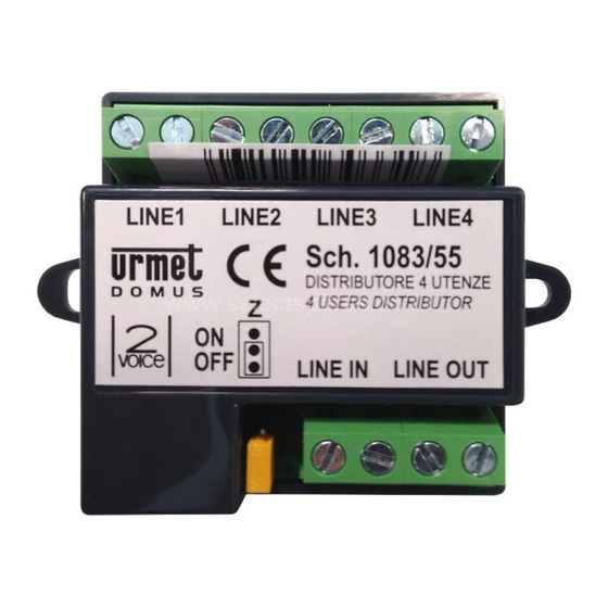 Urmet 1083 Manual De Usuario