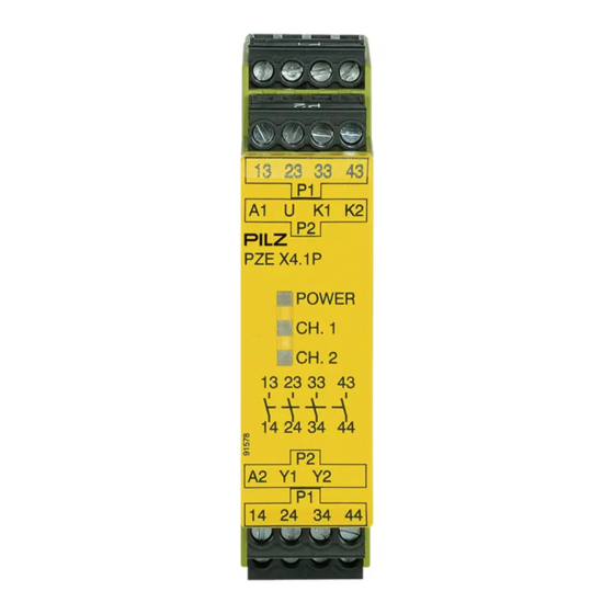 Pilz PZE X4.1P Instrucciones De Uso