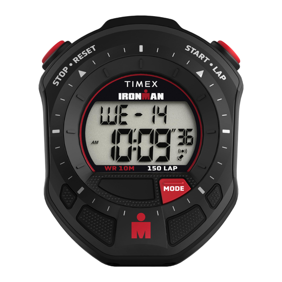 Timex Stopwatch Guia Del Usuario