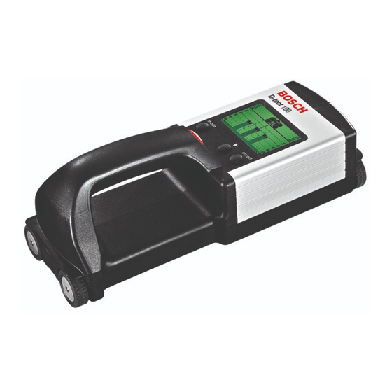 Bosch Wallscanner D-TECT 100 Instrucciones De Servicio
