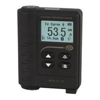 PCE Instruments PCE-CT 70 Manual De Instrucciones