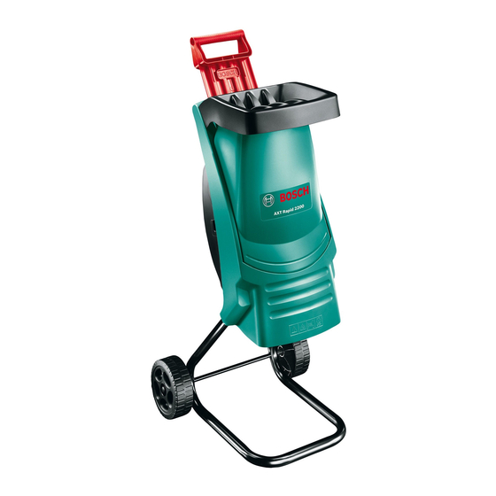 Bosch AXT Rapid 2000 Manual Original