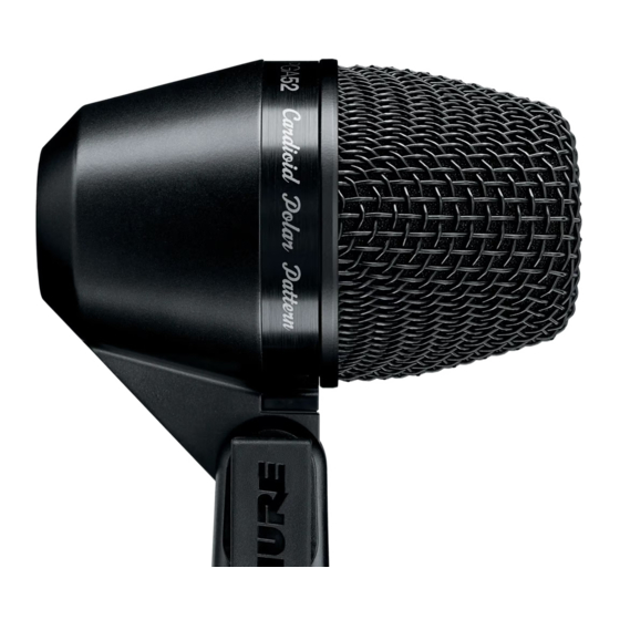 Shure PGA 52 Manuales